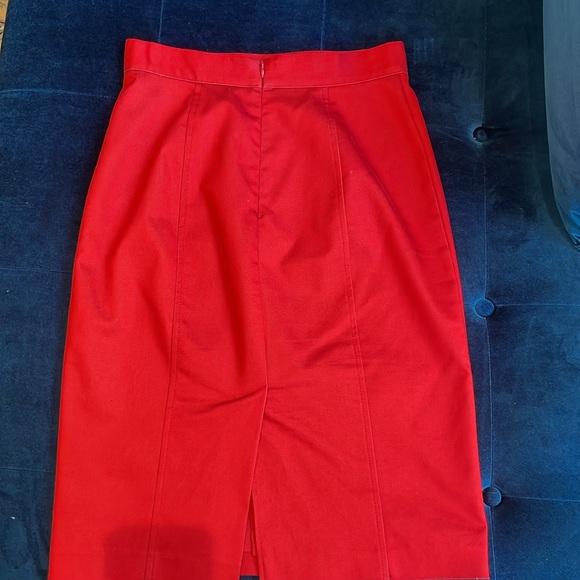 Tristan red pencil skirt. Size 2 - Picture 5 of 7